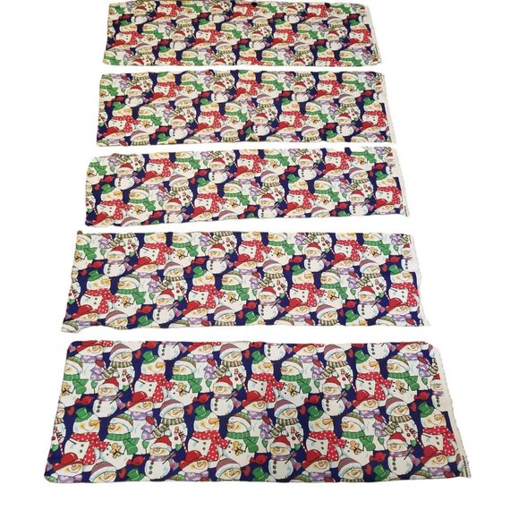 Snowmen Friends Christmas Cotton Fabric Remnants Hancock Fabrics Sewing Crafting - Picture 8 of 12